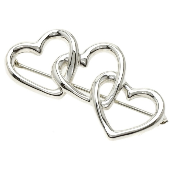 Tiffany & Co. Jewelry - Tiffany & Co Silver Brooch with Heart Design